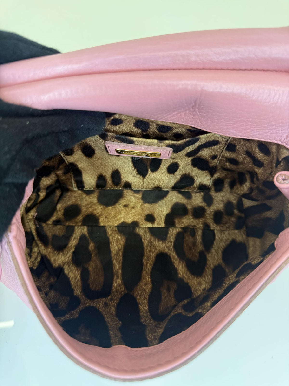 Dolce Gabbana Mini Miss Sicily Pink Calfskin with Star Chain