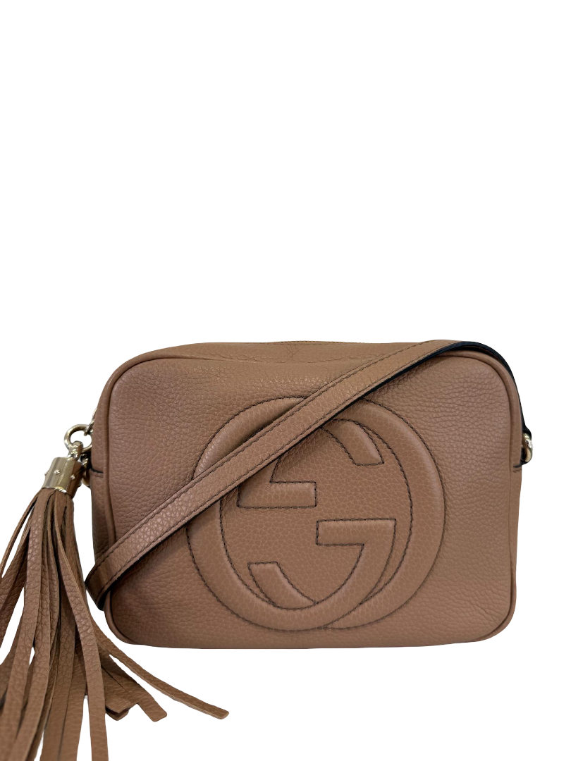 Gucci Soho Disco Light Brown Small Camera Bag