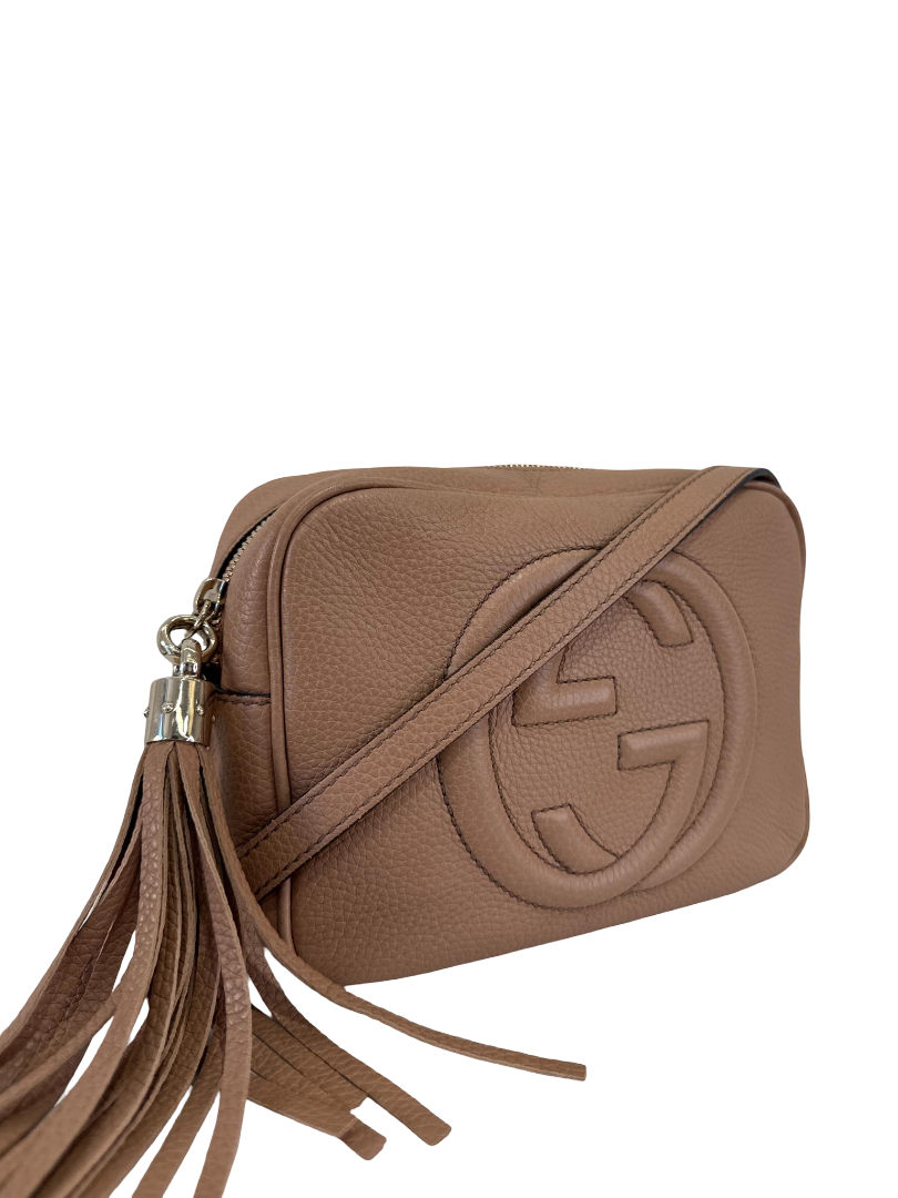 Gucci Soho Disco Light Brown Small Camera Bag