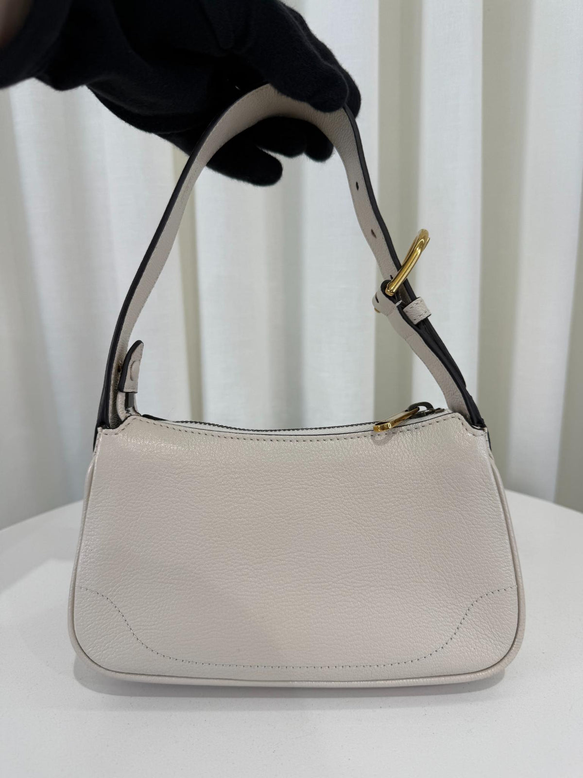 Gucci Aphrodite Mini Shoulder Bag White Soft Leather