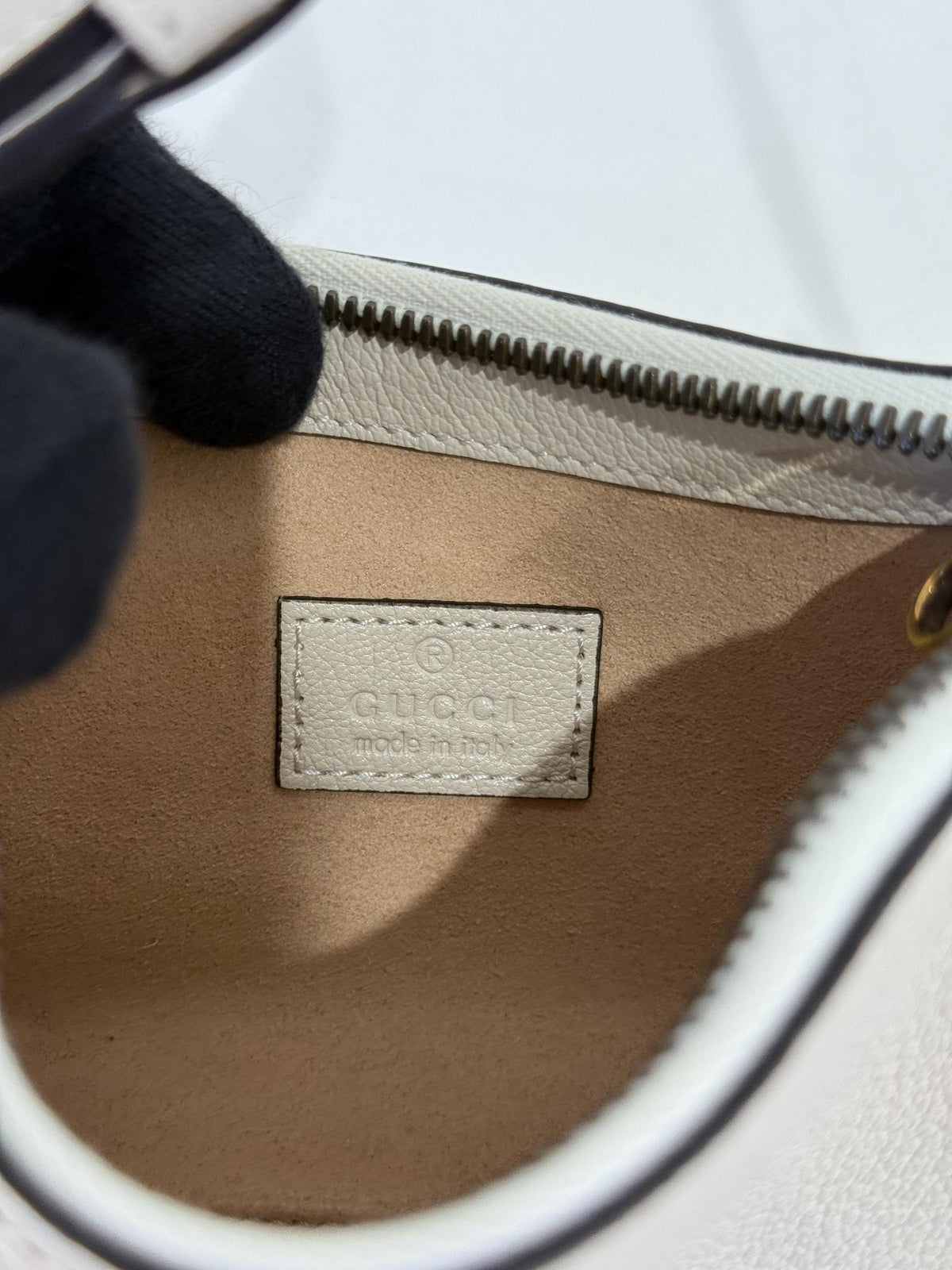Gucci Aphrodite Mini Shoulder Bag White Soft Leather