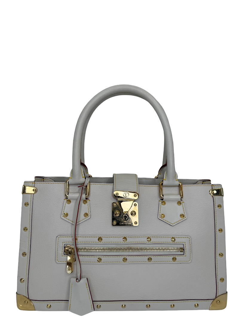 Louis Vuitton White Suhali Leather Le Fabuleux Shoulder Bag