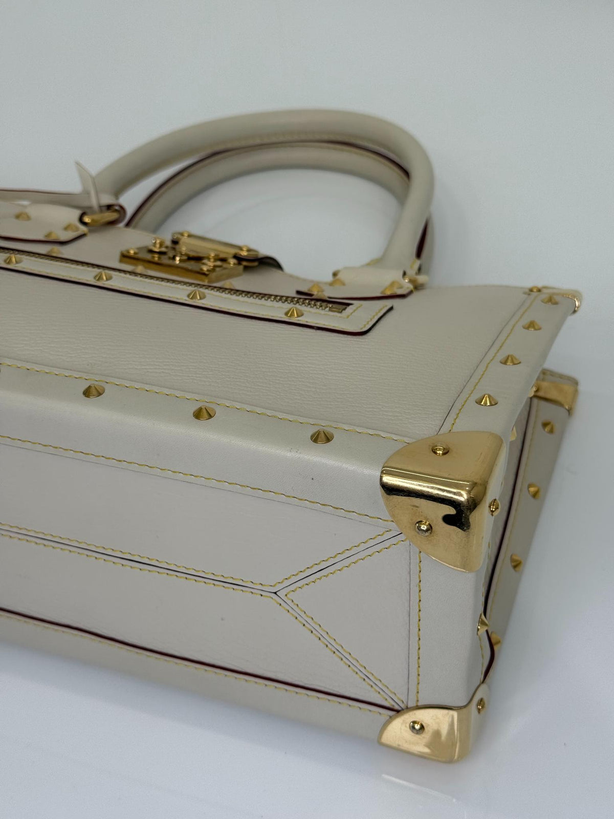 Louis Vuitton White Suhali Leather Le Fabuleux Shoulder Bag