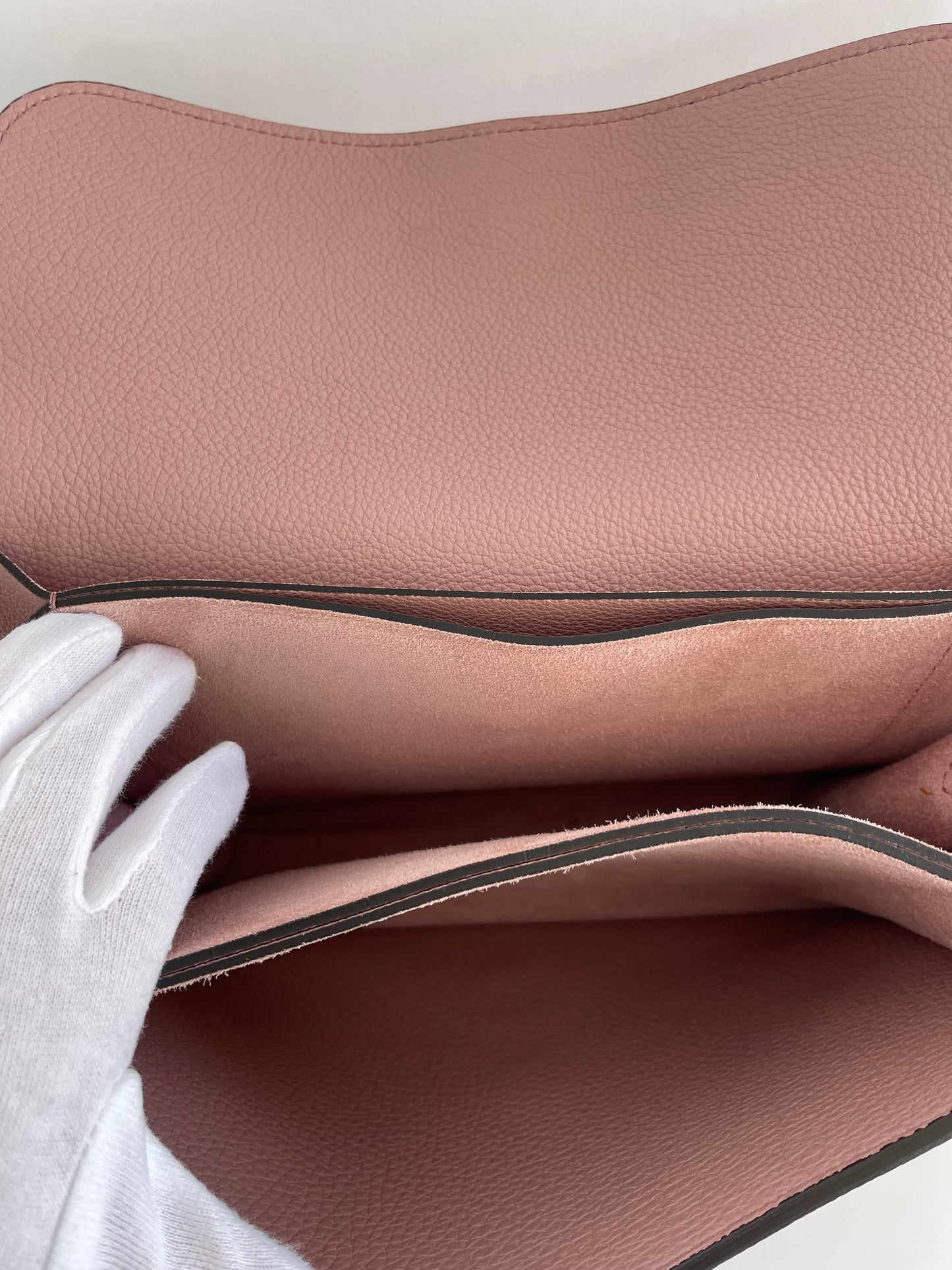 Gucci Soft Jackie Light Pink Pebbled Leather Shoulder Bag