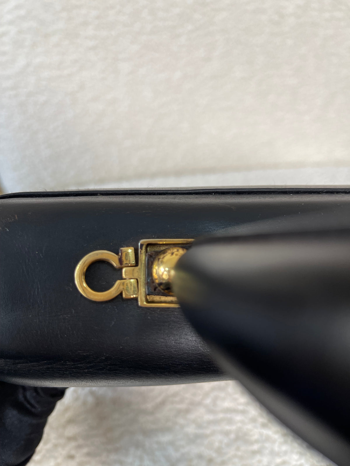 Salvatore Ferragamo Vintage Calfskin Gancini Top Handle