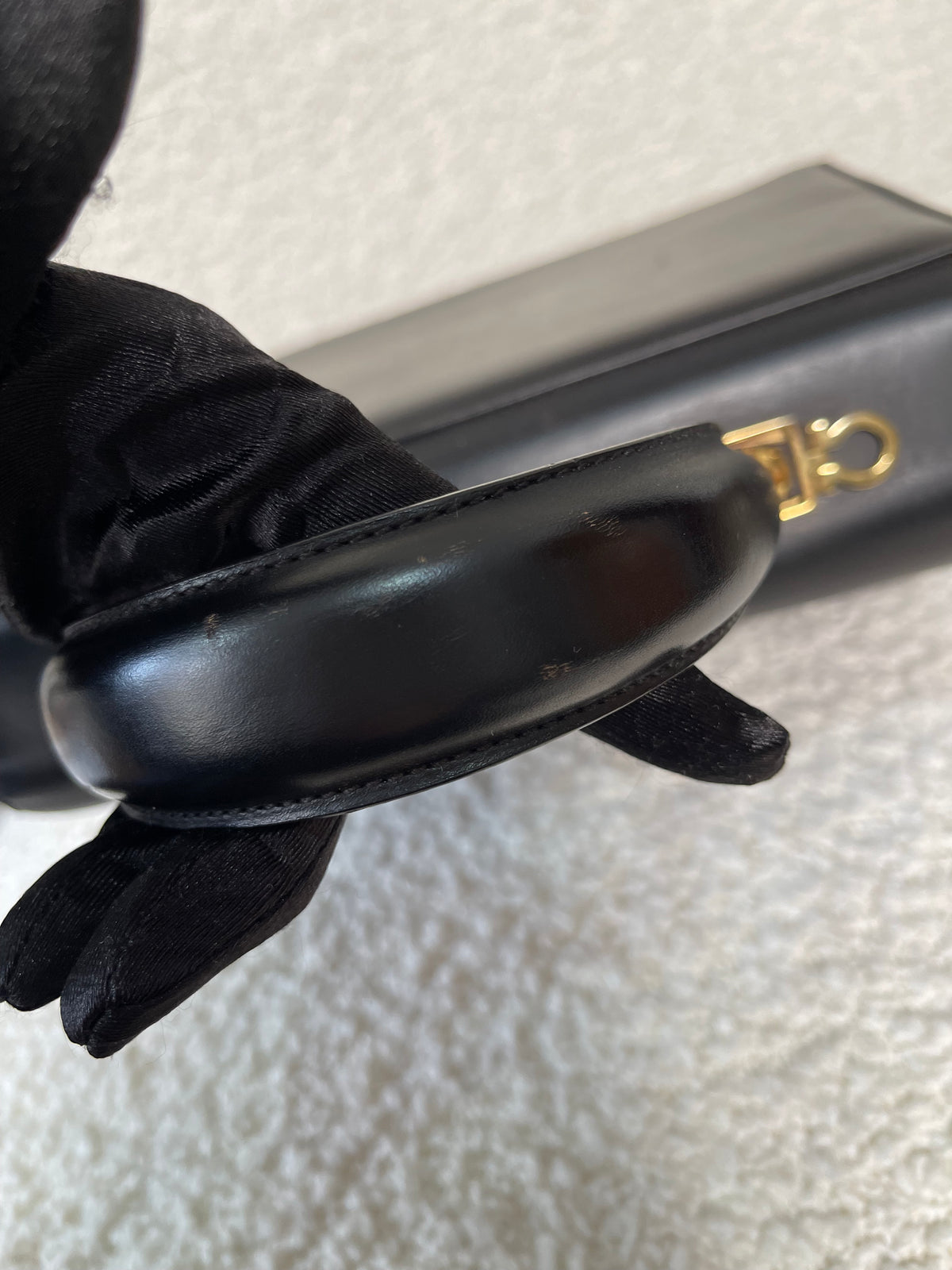 Salvatore Ferragamo Vintage Calfskin Gancini Top Handle
