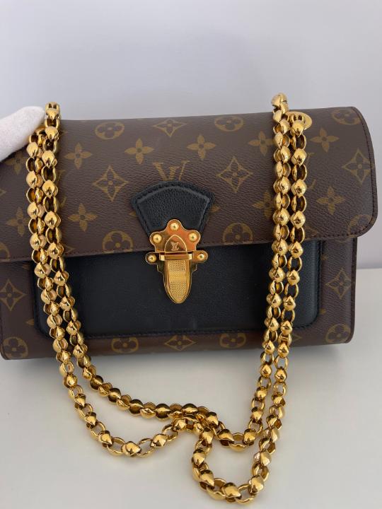 Louis Vuitton Noir Monogram Canvas Victoire Bag