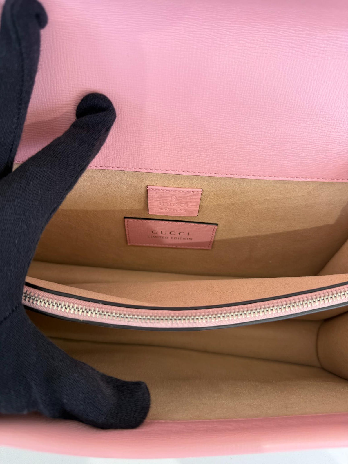 Gucci Limited Edition Pink/Blue Leather/Python Small Dionysus Shoulder Bag