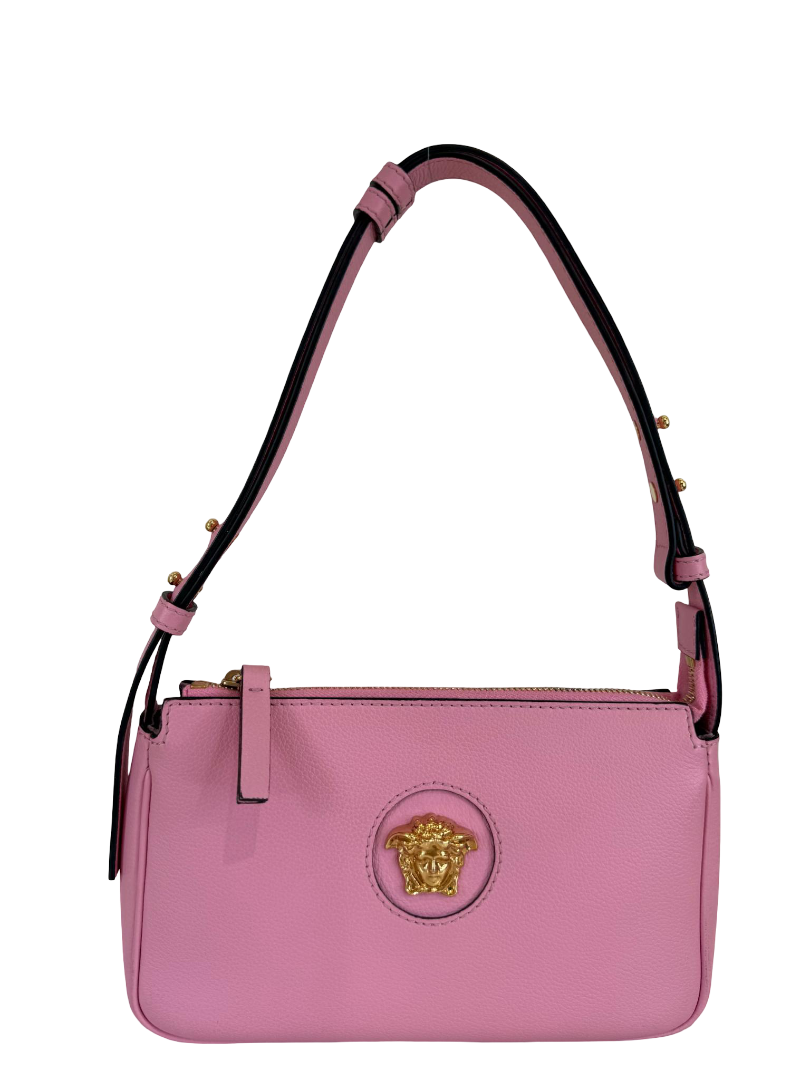 Versace La Medusa Pink Leather Small Pochette