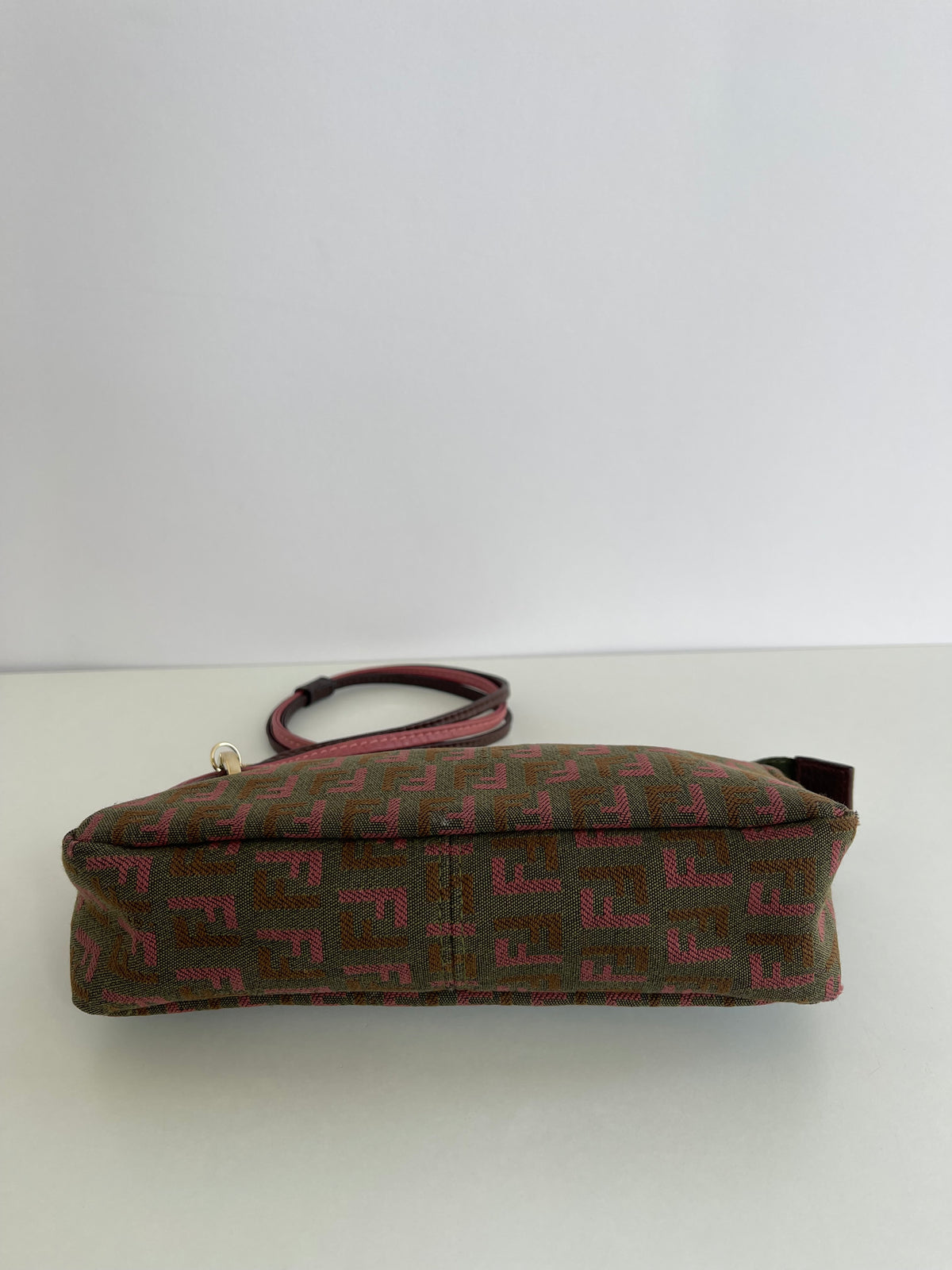 Fendi Tricolor Zucchino Canvas Pochette
