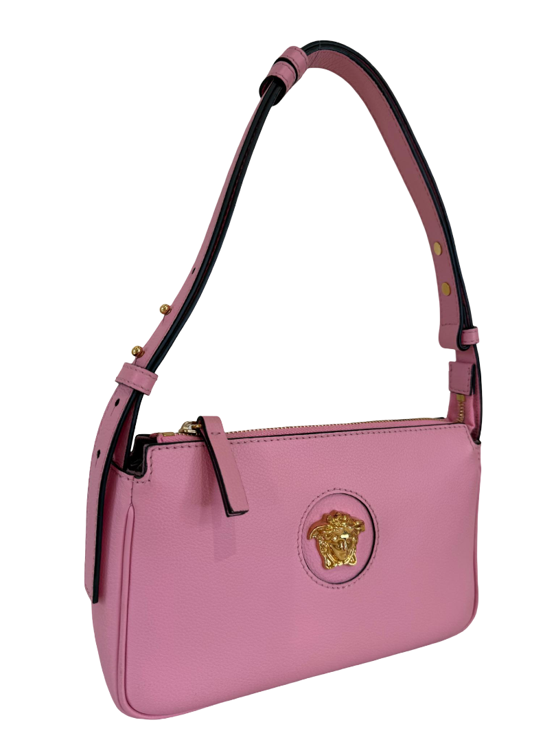 Versace La Medusa Pink Leather Small Pochette