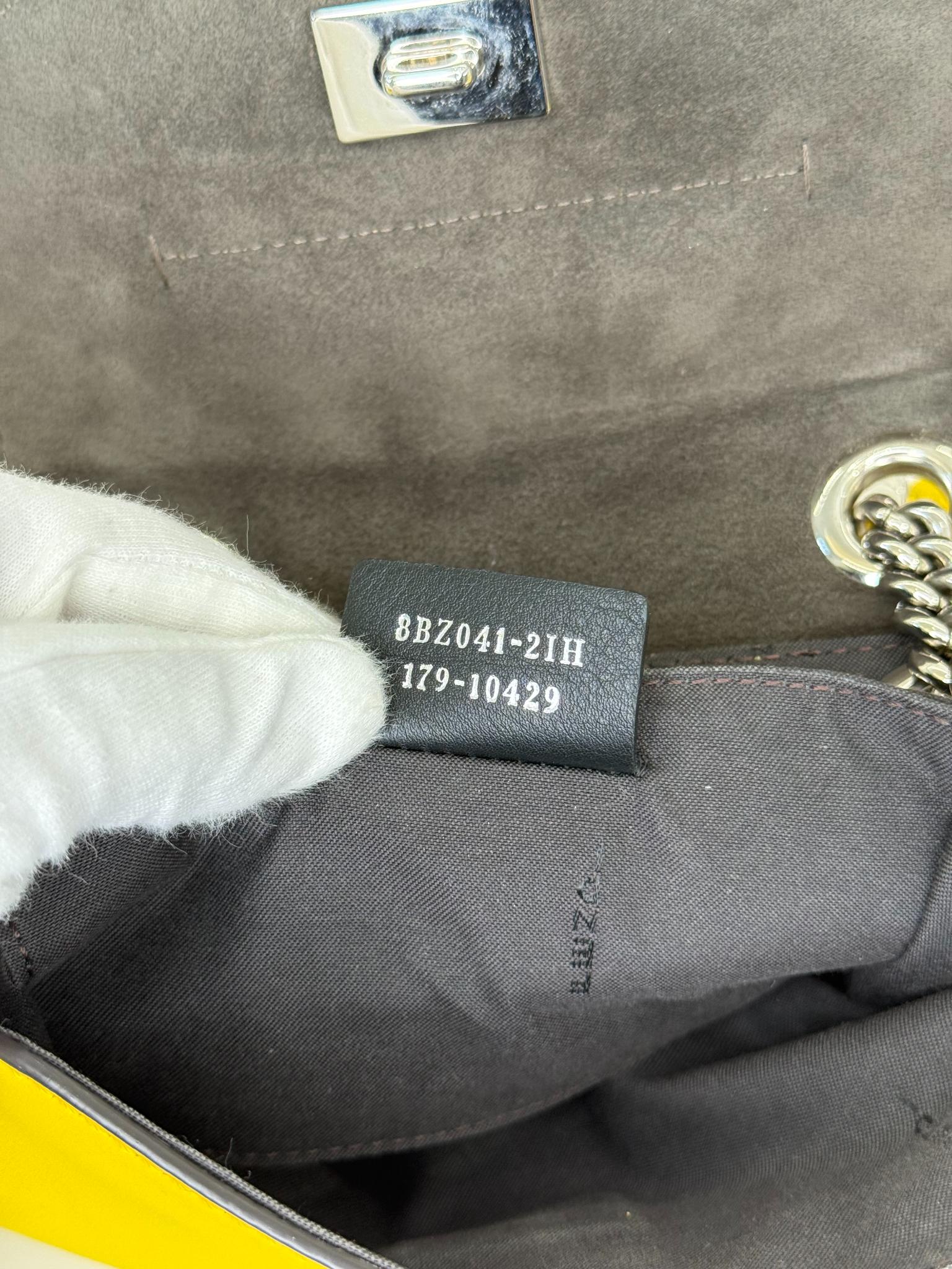 Fendi Back To School Backpack Lemon Yellow Leather