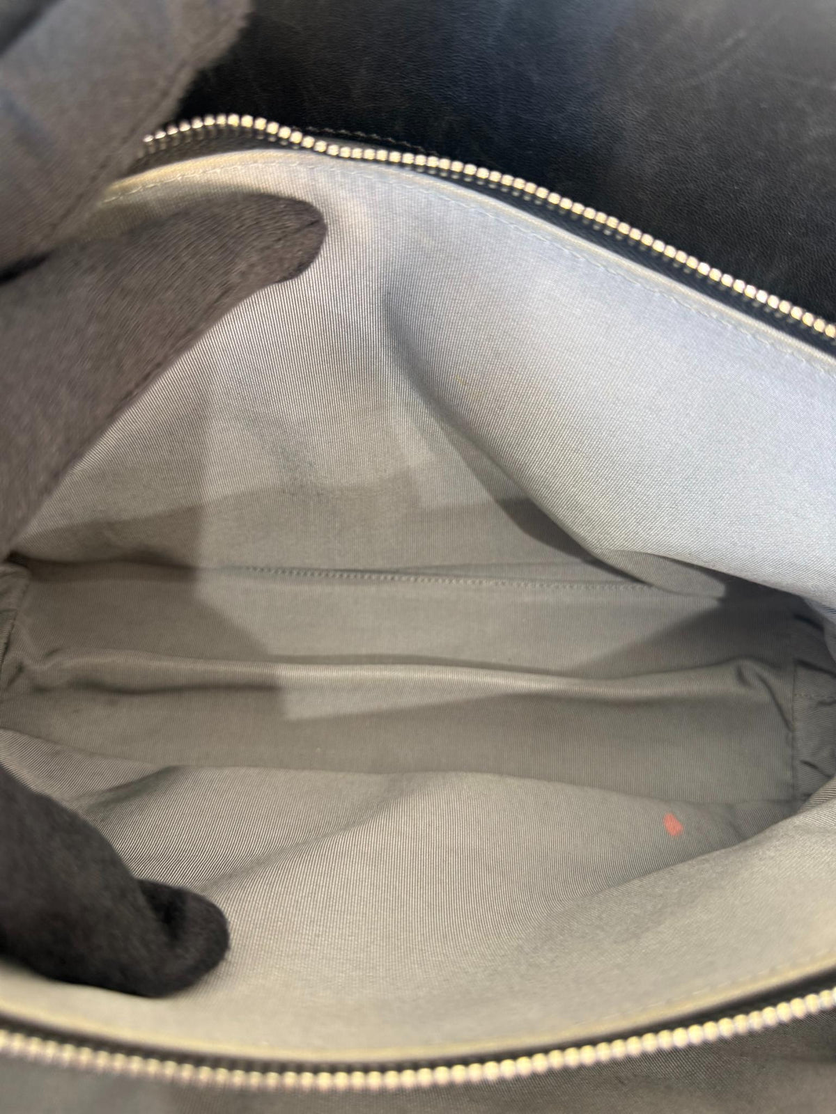 Chanel Black Patent Vinyl Lipstick Ligne Tote