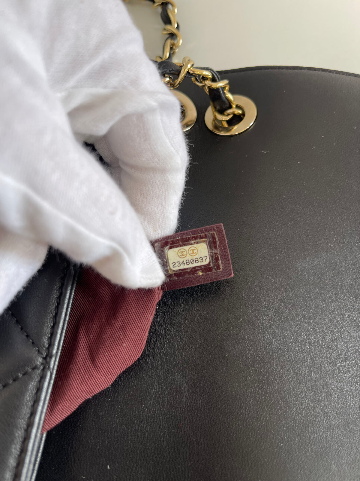 Chanel Retro Label Quilted Shoulder Bag