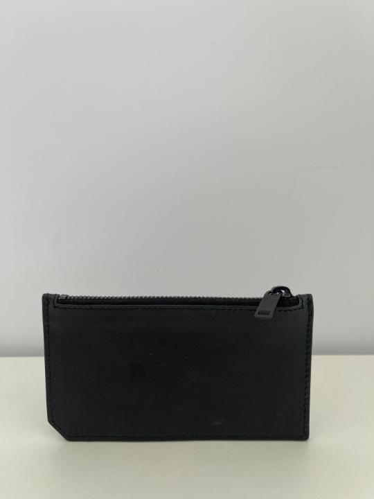 Saint Laurent Leather Card Holder Black