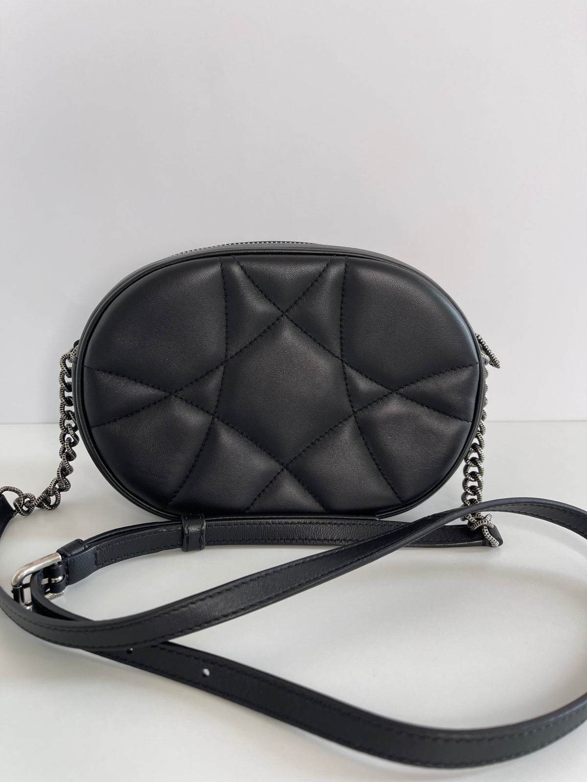 Dolce & Gabbana Smooth Calfskin Mini Devotion Black Camera Bag