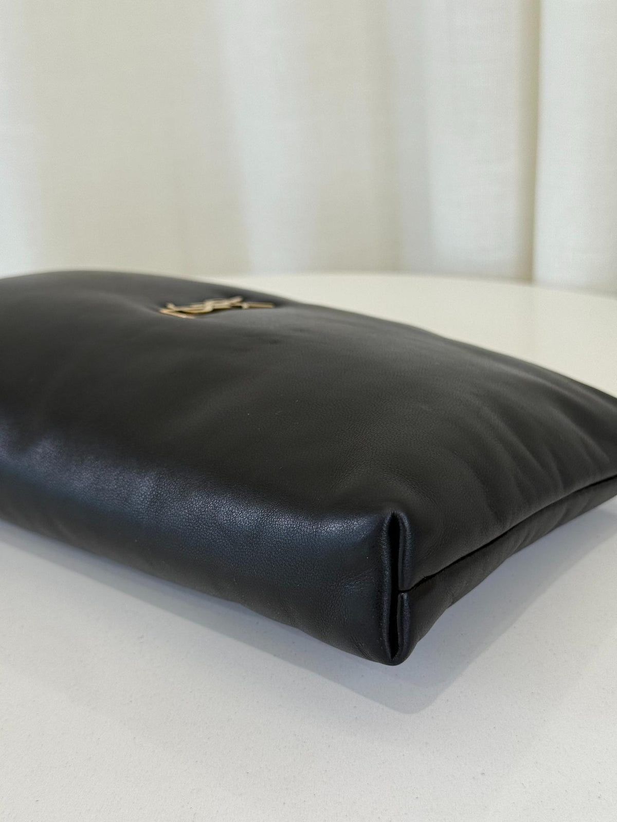 Saint Laurent Calypso Long Zipped Pouch Black