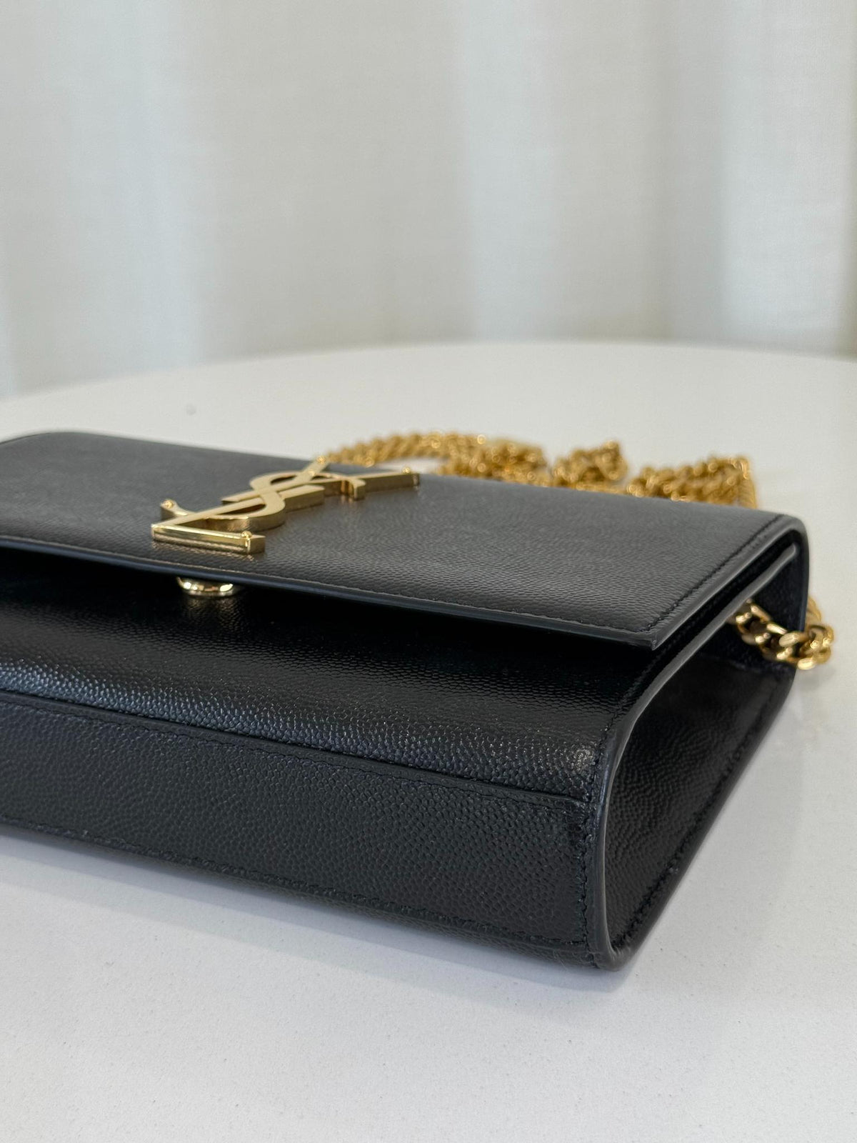 Saint Laurent Kate Small Grain de Poudre Shoulder Bag