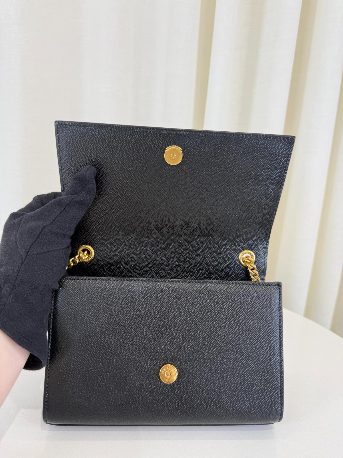 Saint Laurent Kate Small Grain de Poudre Shoulder Bag
