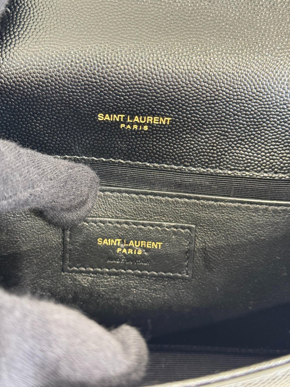 Saint Laurent Kate Small Grain de Poudre Shoulder Bag