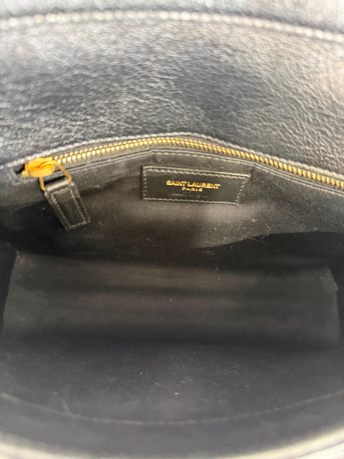 Saint Laurent Becky Black Quilted Lambskin Shoulder Bag