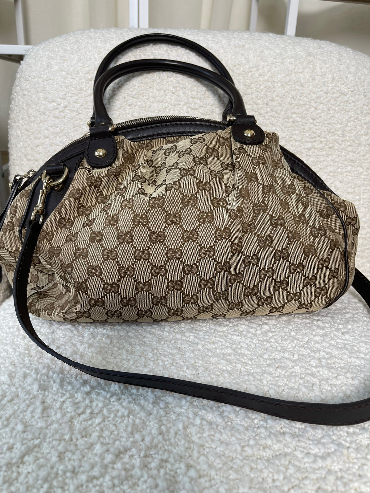 Gucci GG Canvas Sukey Boston Bag