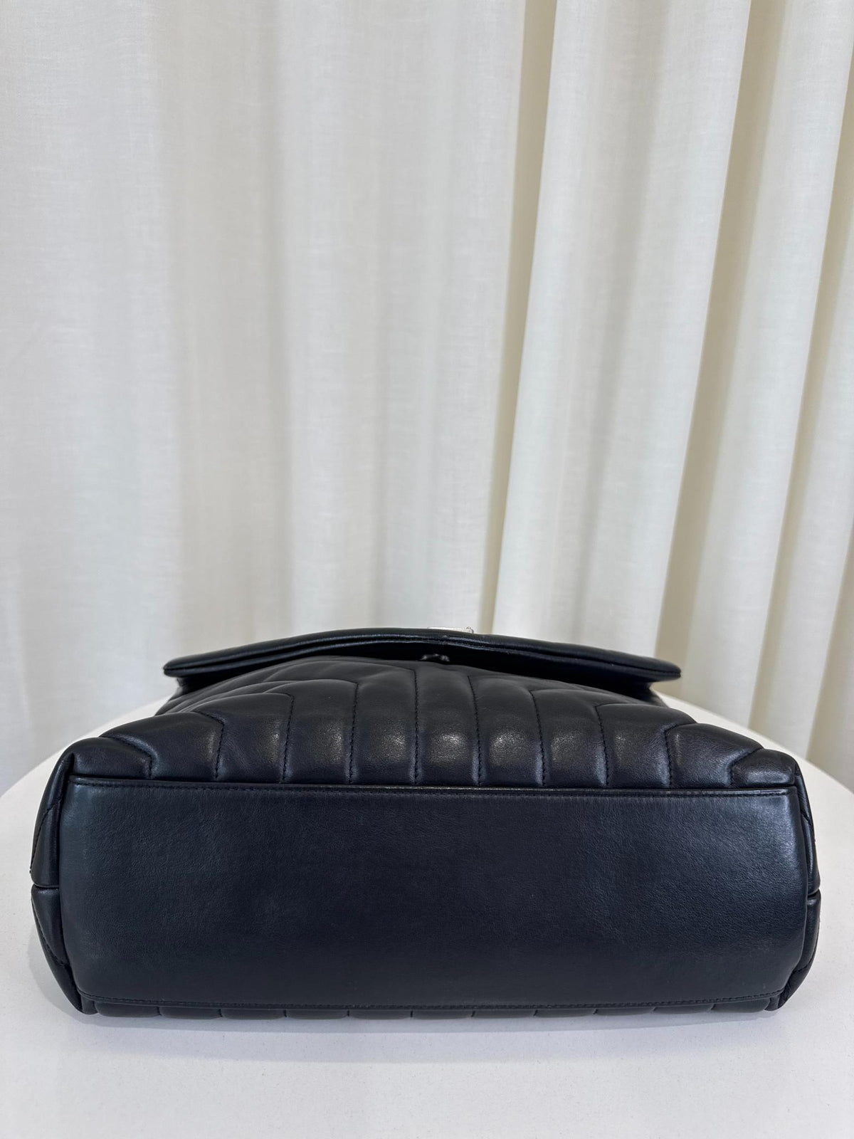 Saint Laurent LouLou Medium Black Quilted Shoulder Bag