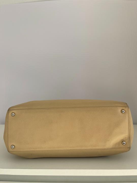 Chanel Beige Clair Pebbled Leather Cerf Tote Bag