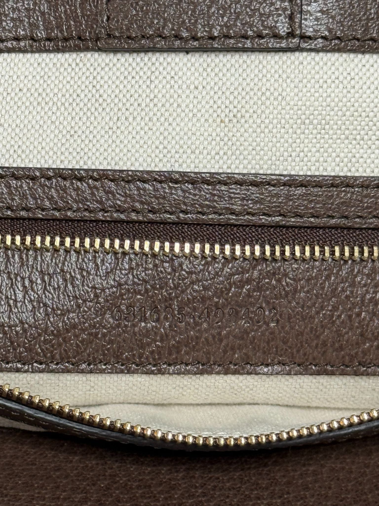 Gucci Beige/Ebony GG Jumbo Canvas Vintage Web Ophidia Medium Tote Bag