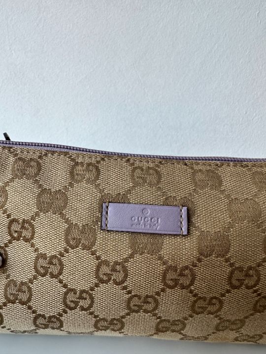 Gucci Monogram Pretty Boat Lilac Pochette