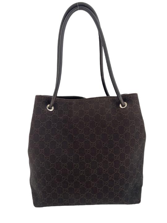 Gucci Black GG Canvas Gifford Tote Bag