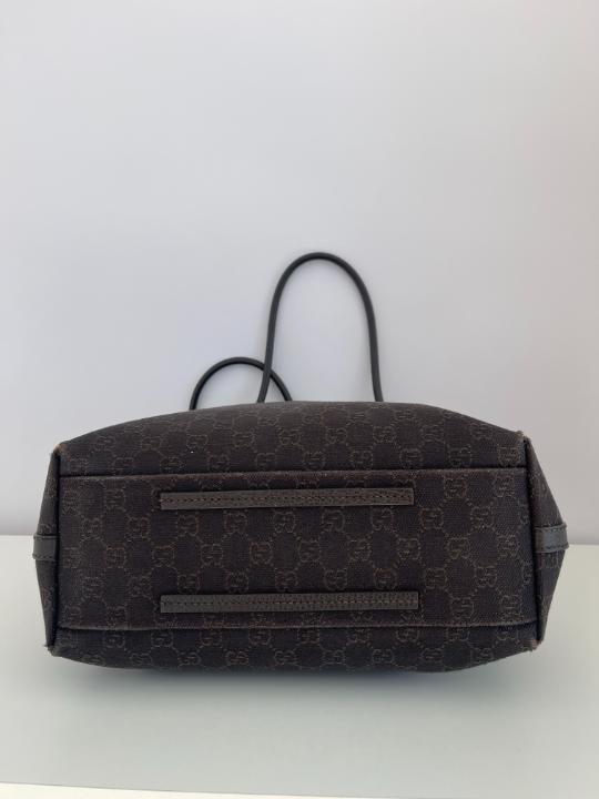 Gucci Black GG Canvas Gifford Tote Bag