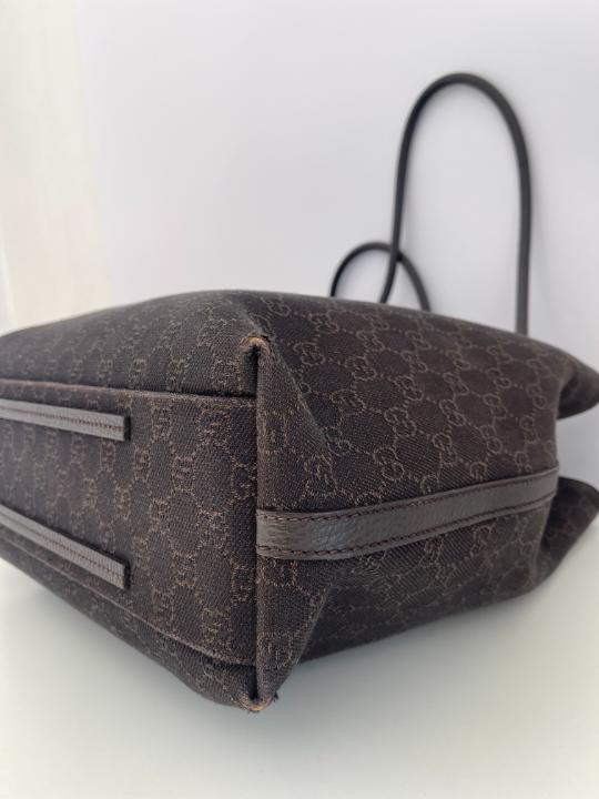 Gucci Black GG Canvas Gifford Tote Bag