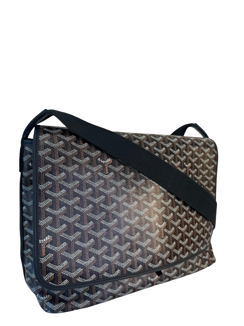 Goyard Goyardine Capetien Messenger Bag Black