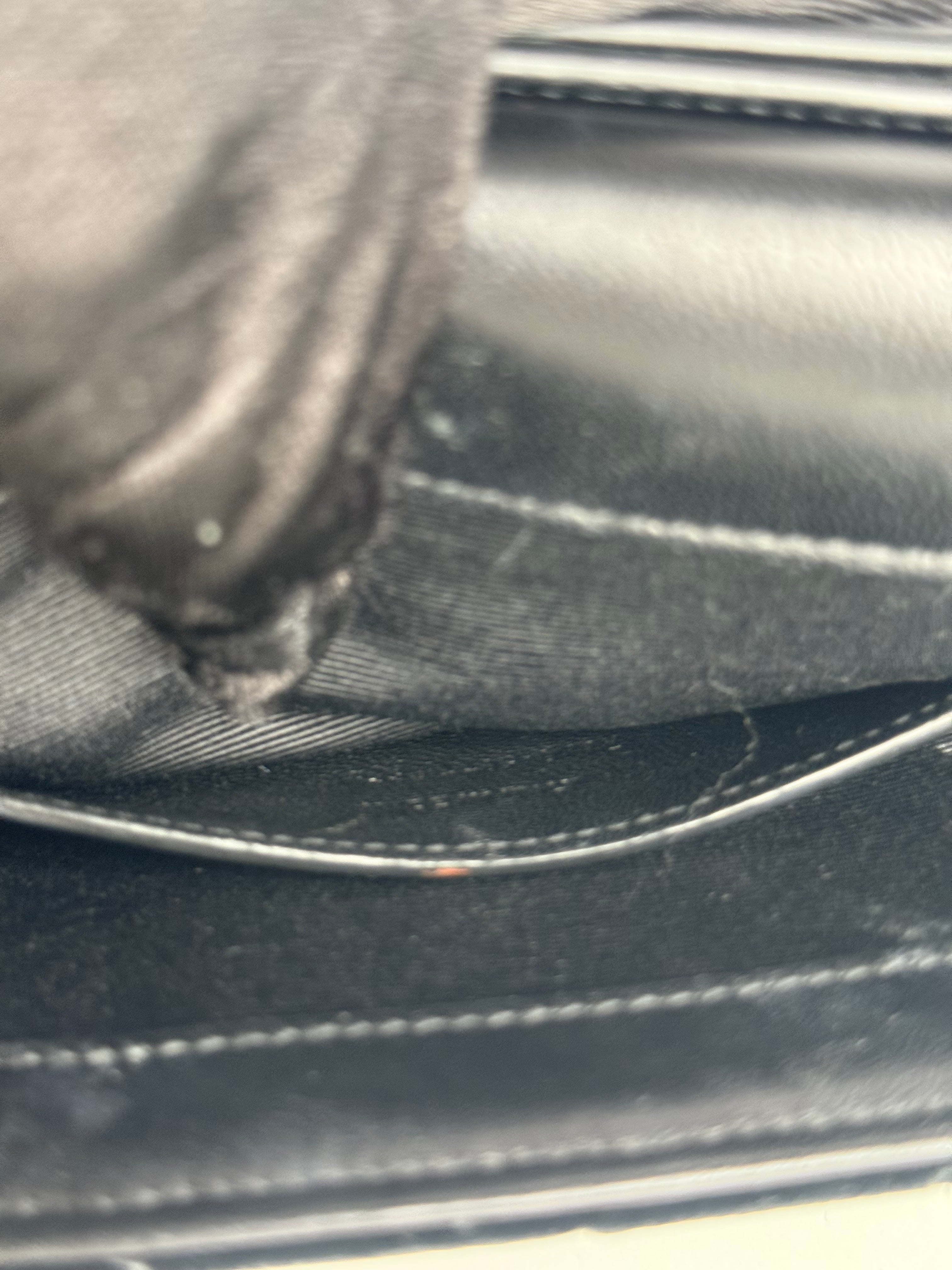 Saint Laurent Black Velvet Matelasse Medium Envelope Shoulder Bag