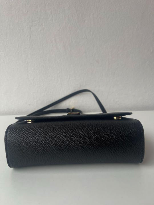 Dolce & Gabbana Black Mini Sicily Crossbody Bag