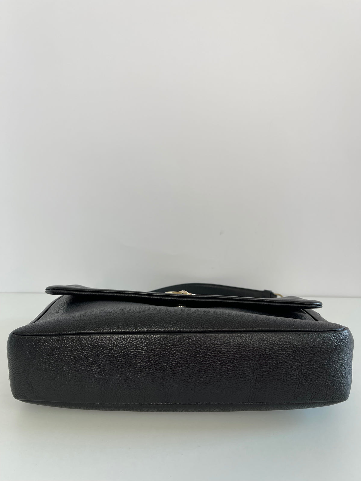 Versace Medusa Black Leather Shoulder Bag