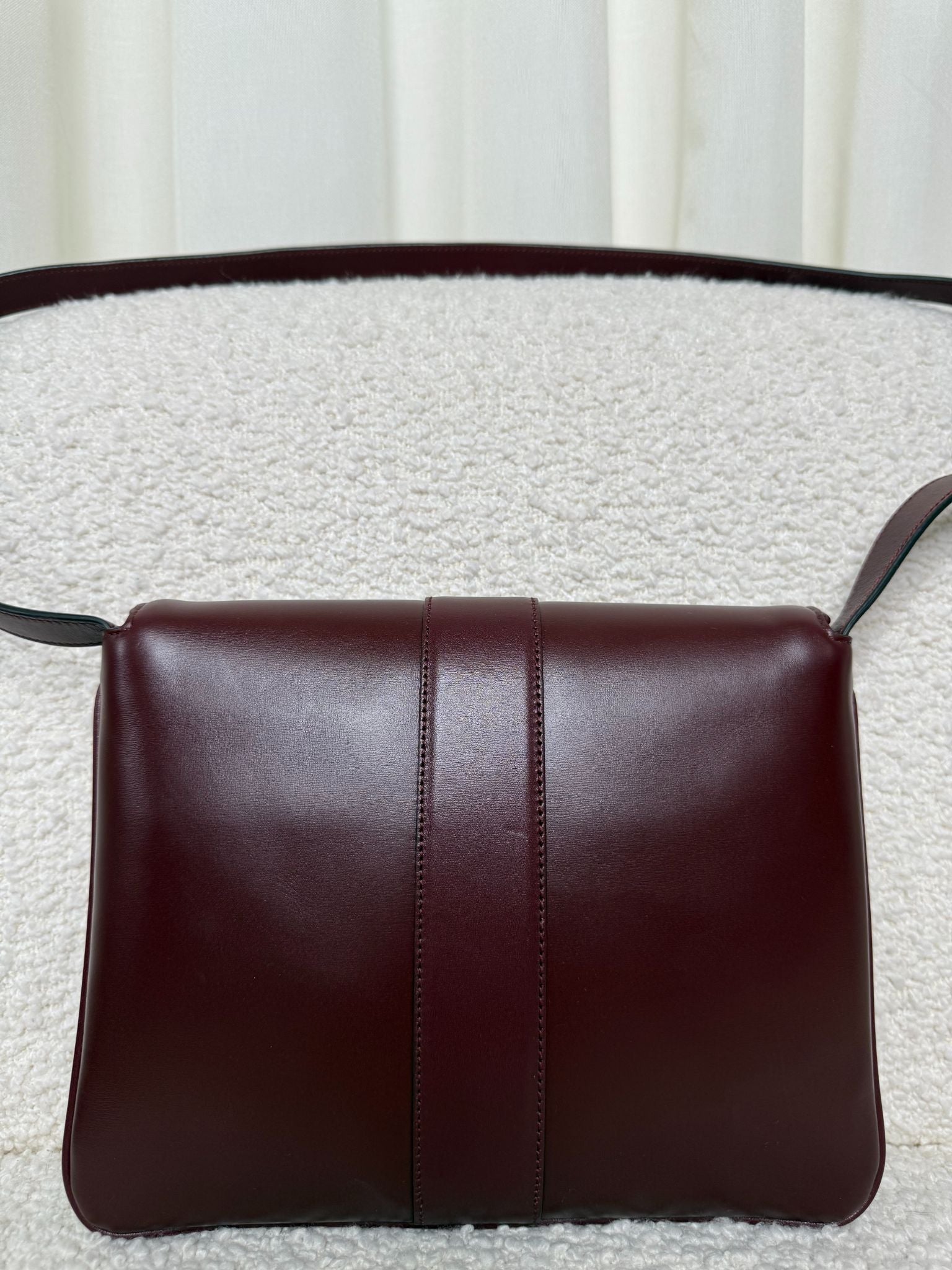 Gucci Arli Burgundy Calfskin Leather Crossbody Bag