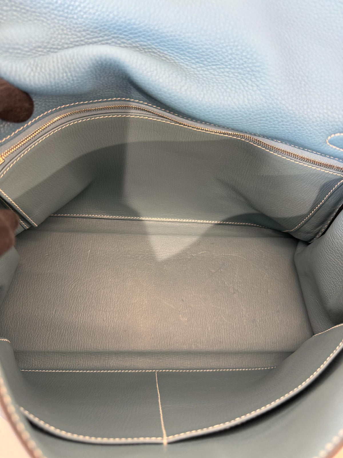 Hermès Kelly Retourne 35 Blue Jean Togo PHW