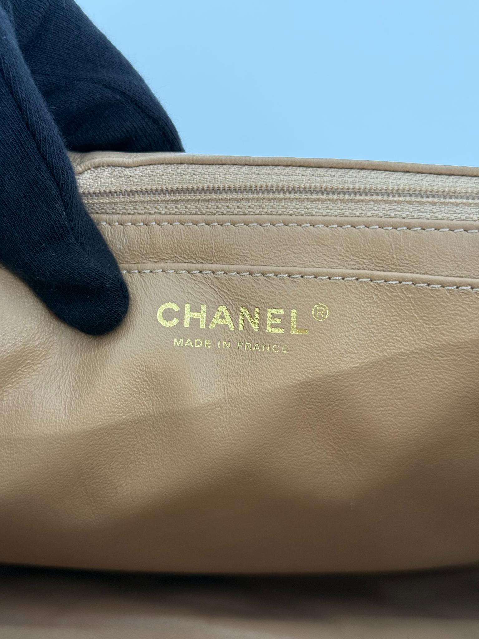 Chanel Jumbo Classic Single Flap Beige Nappa Lambskin Leather