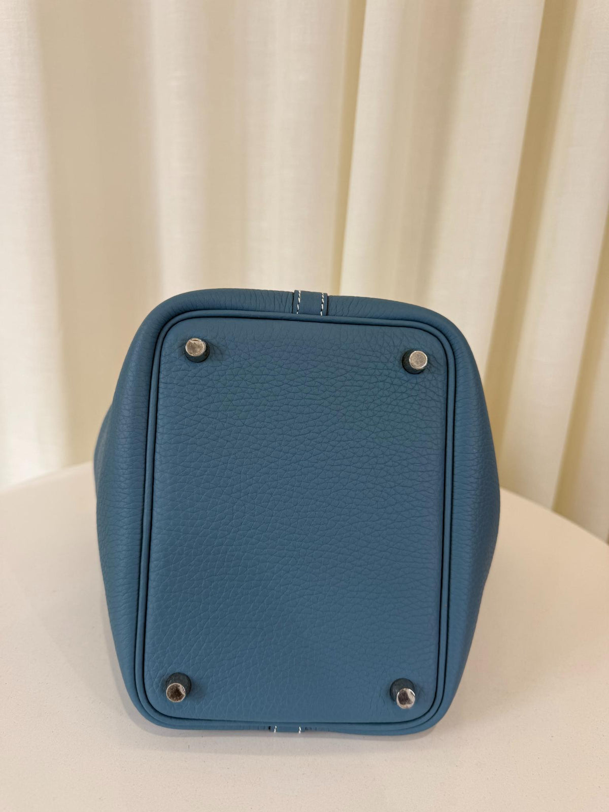 Hermès Picotin Lock 18 Bleu Jean Taurillon Clemence PHW