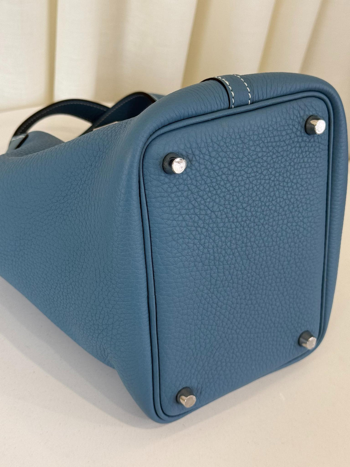 Hermès Picotin Lock 18 Bleu Jean Taurillon Clemence PHW