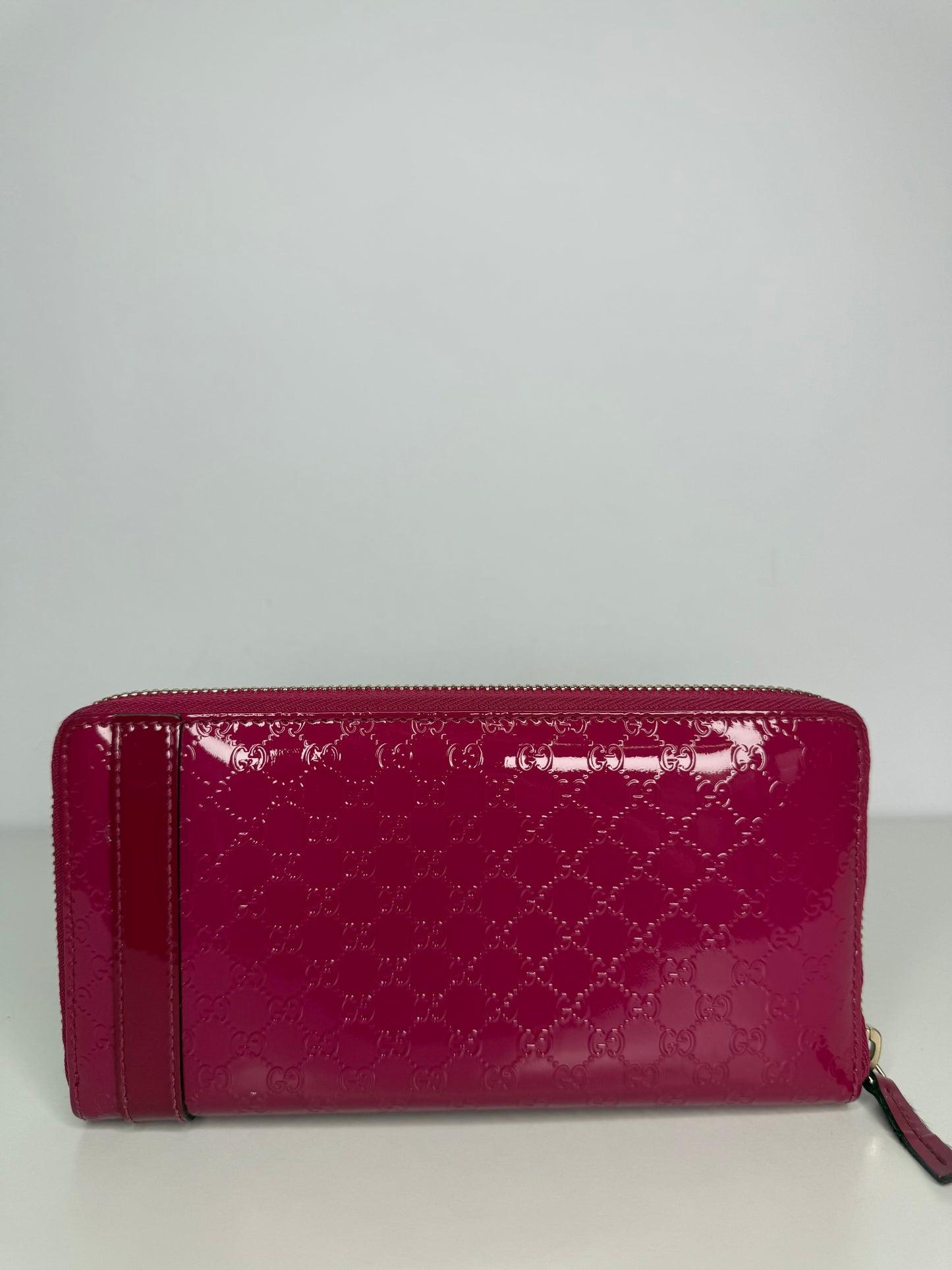 Gucci Fuchsia Microguccissima Nice Long Wallet
