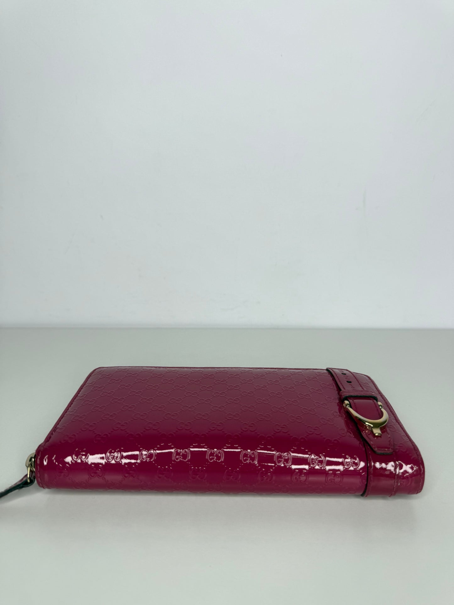 Gucci Fuchsia Microguccissima Nice Long Wallet