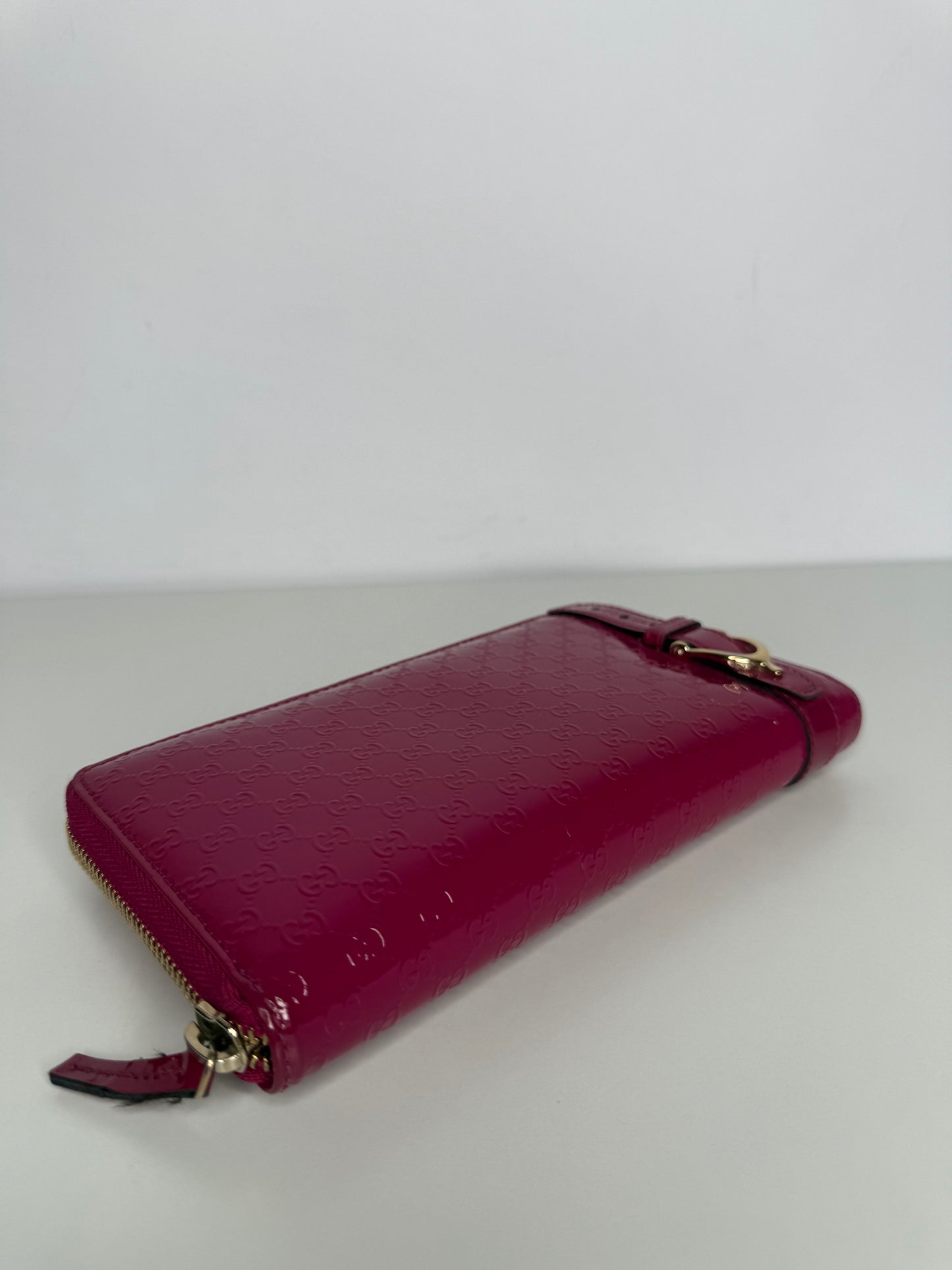 Gucci Fuchsia Microguccissima Nice Long Wallet
