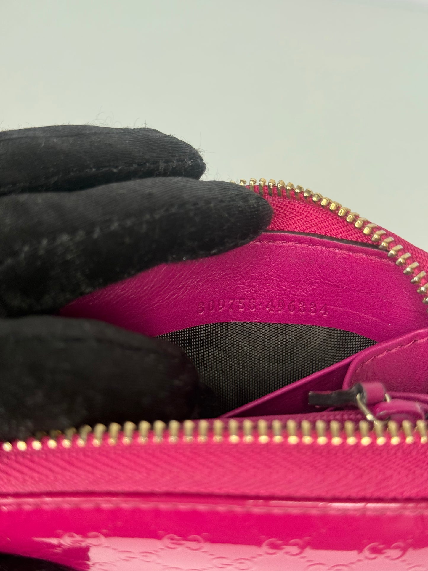 Gucci Fuchsia Microguccissima Nice Long Wallet