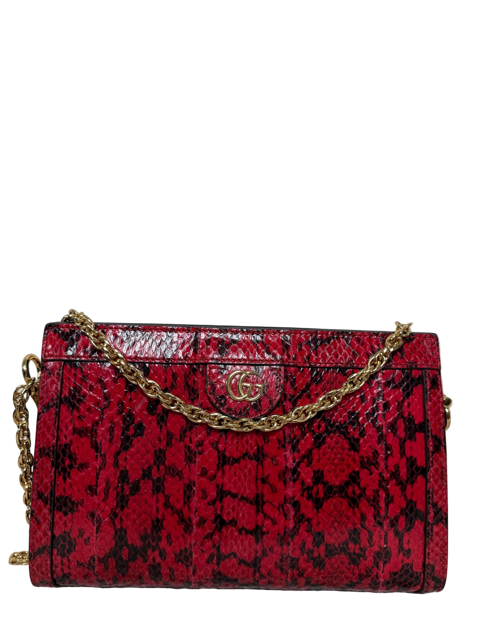 Python Ophidia Gucci Small Red Python Leather Ophidia Chain Bag – Vilma's Vault