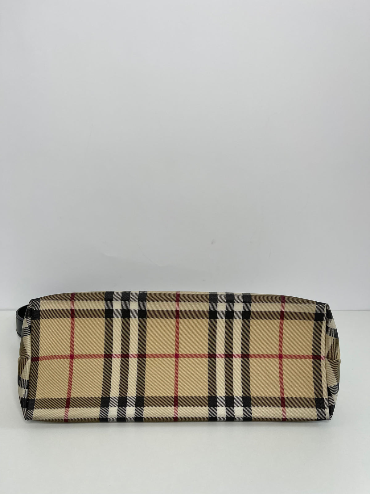Burberry Nova Plaid PVC Leather Bag