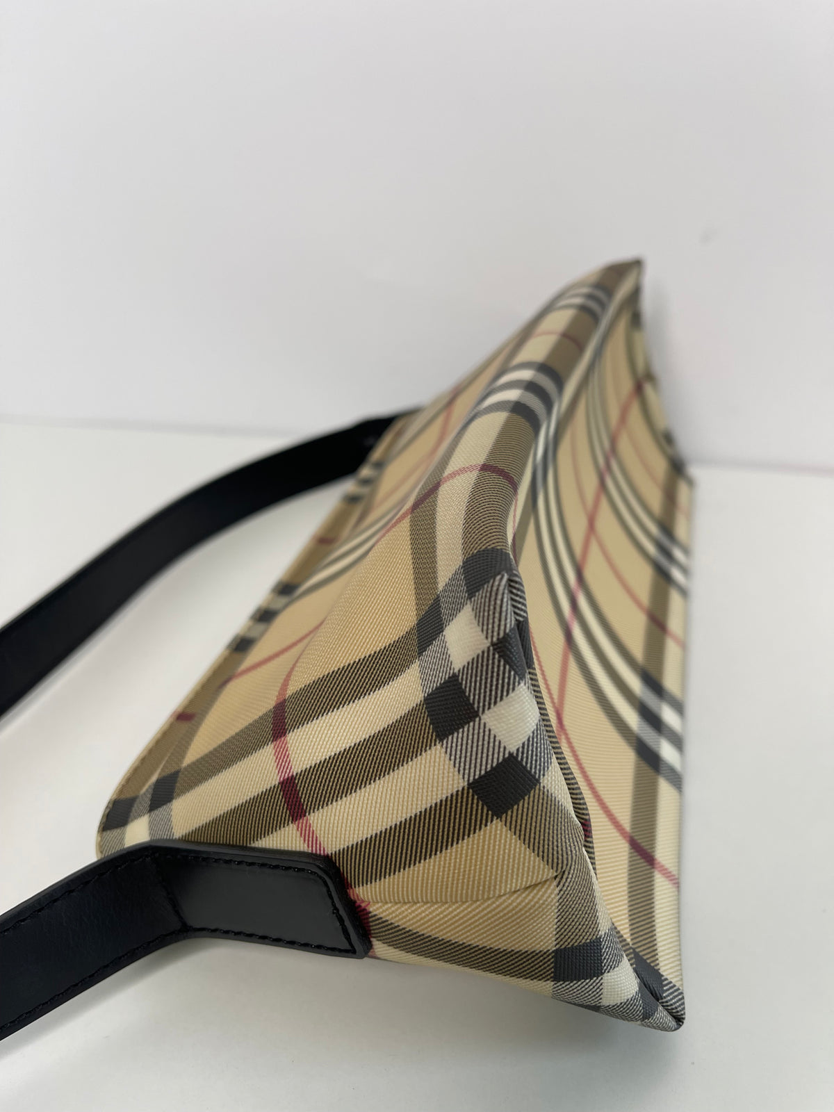 Burberry Nova Plaid PVC Leather Bag