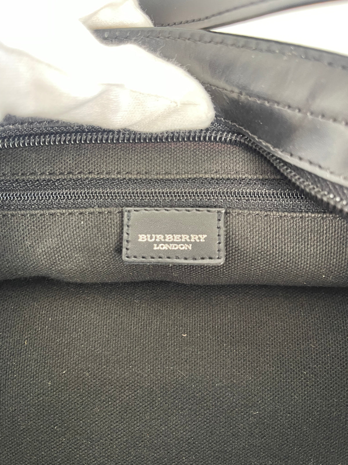 Burberry Nova Plaid PVC Leather Bag